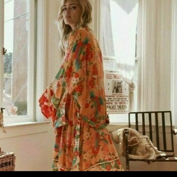 Private Label Tops - ❣LAST❣"JENNA" BOHO KIMONO MAXI DUSTER/JACKET